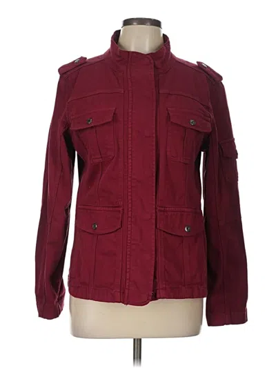 Pre-owned Kensie Jacket In Burgundy