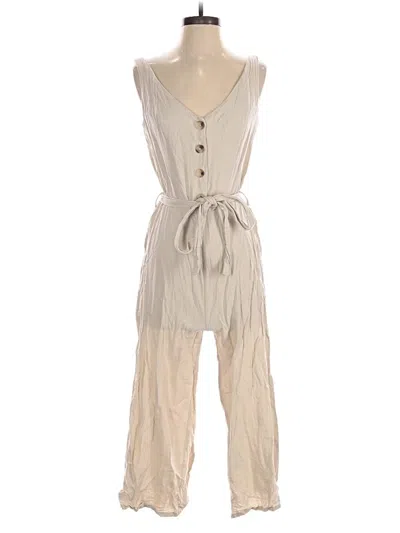 Pre-owned Kensie Jumpsuit In Ivory