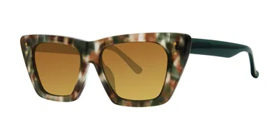 Kensie Just Enough Polarized Camo Tortoise Women's Sunglasses Tortoiseshell Size 54