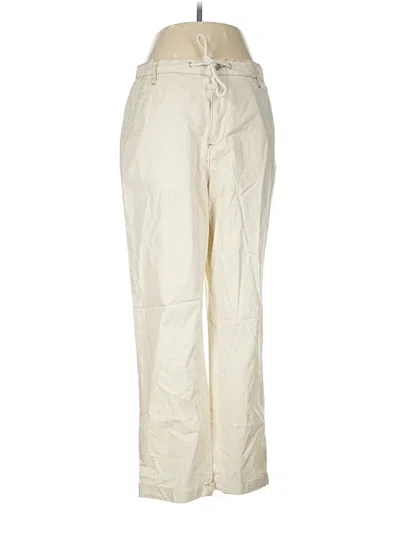 Pre-owned Kensie Khaki Pant In Ivory