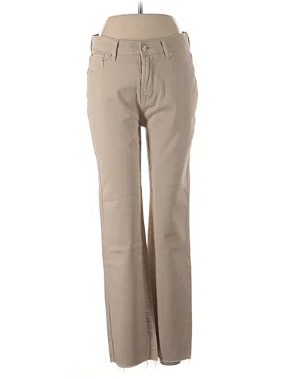 Pre-owned Kensie Khaki Pant In Tan