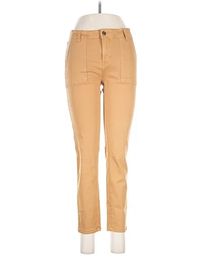 Pre-owned Kensie Khaki Pant In Tan