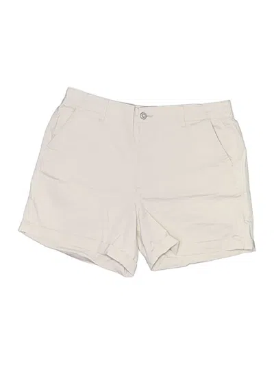 Pre-owned Kensie Khaki Shorts In Ivory