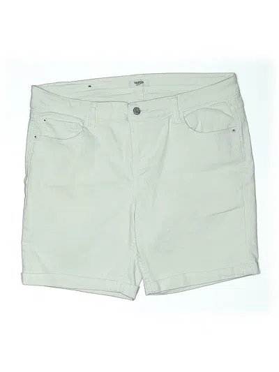 Pre-owned Kensie Khaki Shorts In White