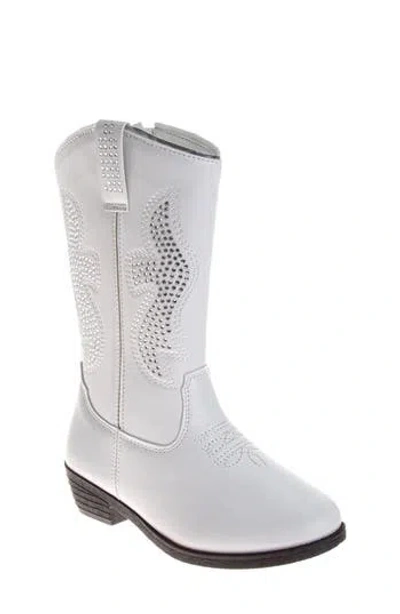 Kensie Kids' Western Boot In White