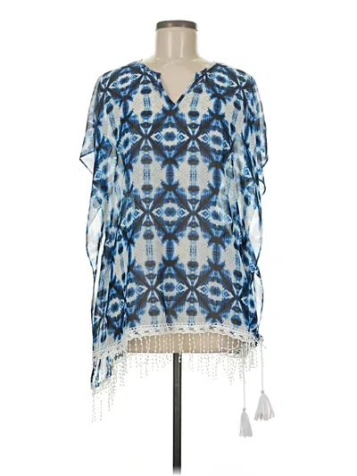 Pre-owned Kensie Kimono In Blue
