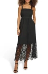 Kensie Lace Maxi Dress In Black