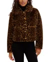 Kensie Leopard Print Jacket In Multi