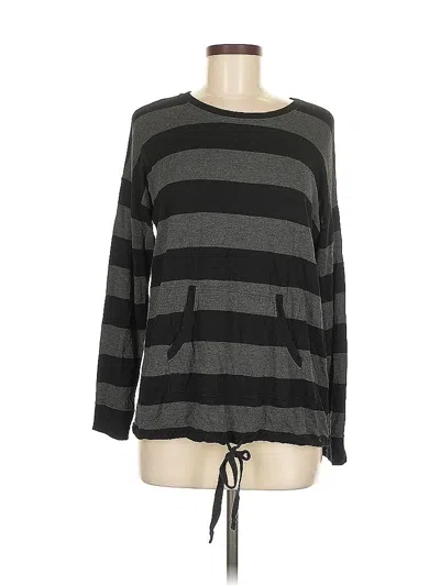 Pre-owned Kensie Long Sleeve T-shirt In Black