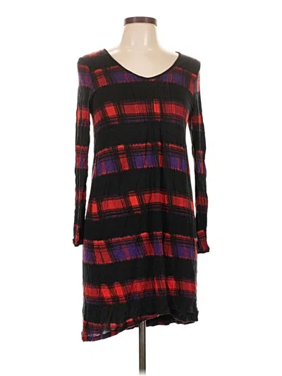 Pre-owned Kensie Long Sleeve Top Black V-neck Tops