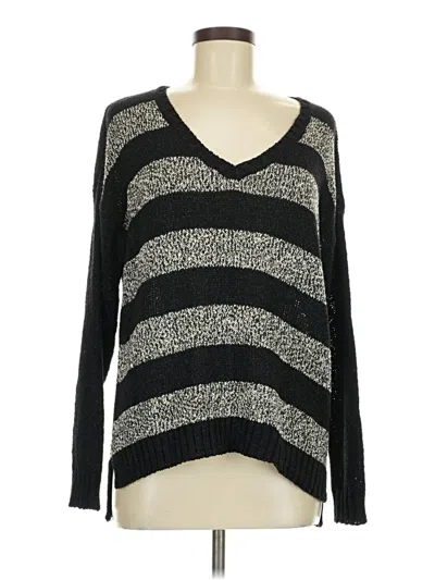 Pre-owned Kensie Long Sleeve T-shirt In Black