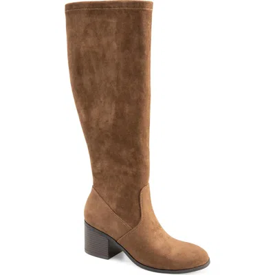 Kensie Louisa Knee High Boot In Brown