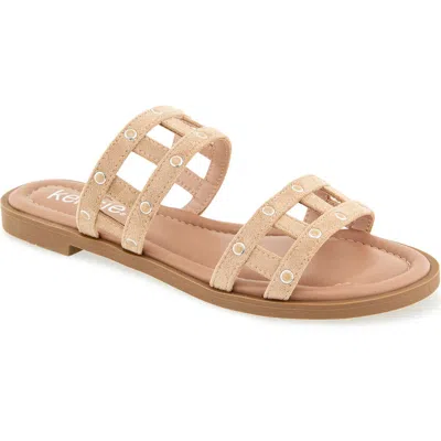 Kensie Malory Slide Sandal In Neutral