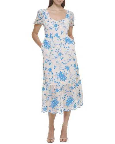 Kensie Midi Dress In White