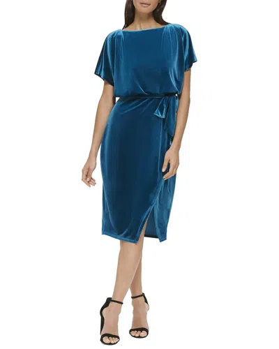 Kensie Midi Dress In Blue