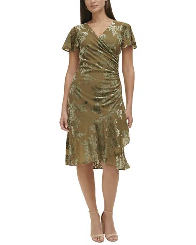 Kensie Midi Dress In Olive