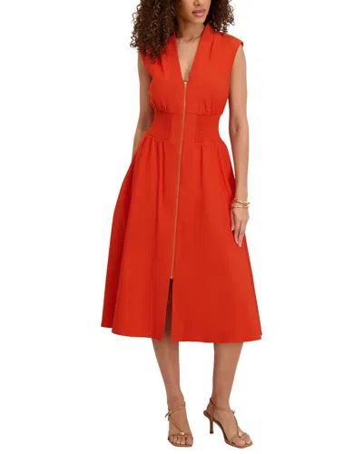 Kensie Midi Dress In Red