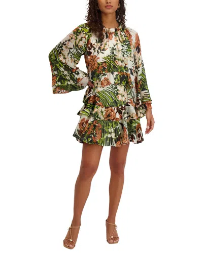 Kensie Mini Dress In Ivory Multi