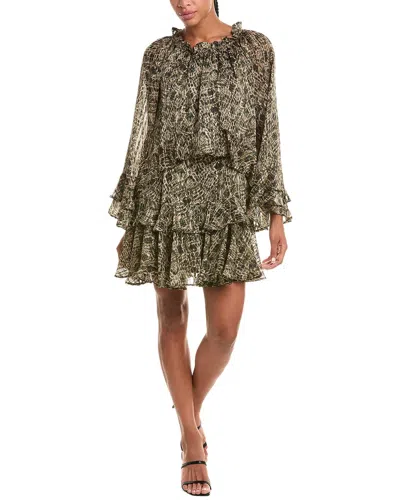 Kensie Mini Dress In Olive Multi