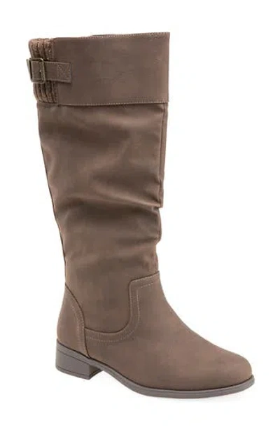 Kensie Monica Wide Calf Tall Boot In Gray
