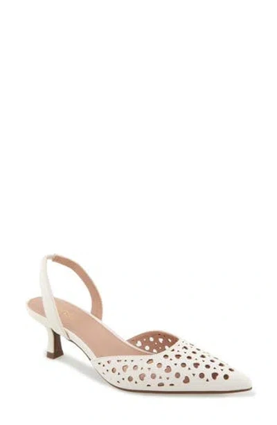 Kensie Ocean Cutout Slingback Pump In White