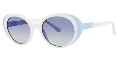 Kensie Ovale It Bianchi Occhiali Da Sole Blu Per Uomo In Multi