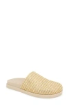Kensie Paislee Raffia Mule In Silver