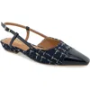 Kensie Penny Slingback Flat In Blue