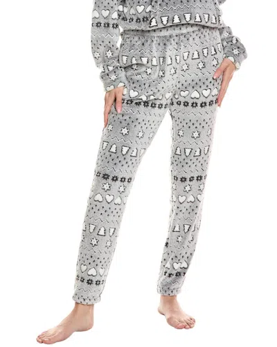 Kensie Plush Jogger In Grey