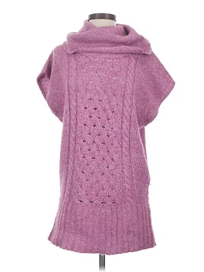Pre-owned Kensie Poncho In Purple