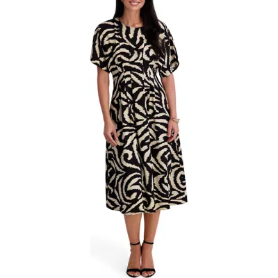 Kensie Print Midi Dress In Multi