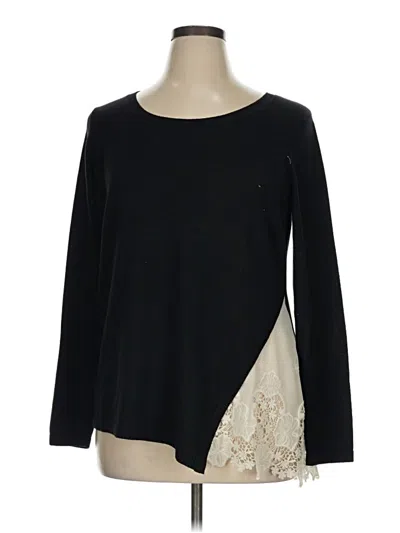 Pre-owned Kensie Pullover Sweater In Black