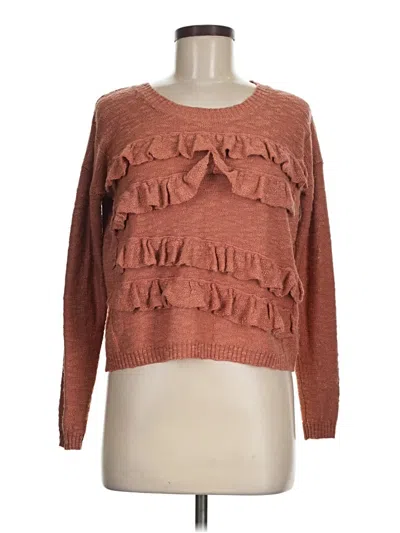 Pre-owned Kensie Pullover Sweater In Brown
