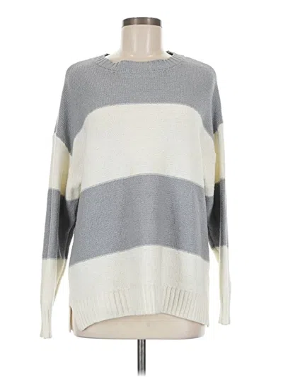 Pre-owned Kensie Pullover Sweater In Gray