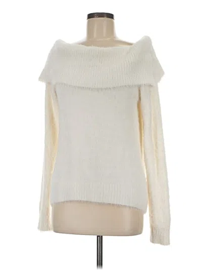 Pre-owned Kensie Pullover Sweater In Ivory