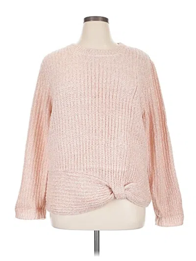 Pre-owned Kensie Pullover Sweater In Pink