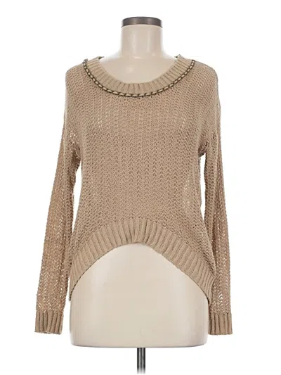 Pre-owned Kensie Pullover Sweater In Tan