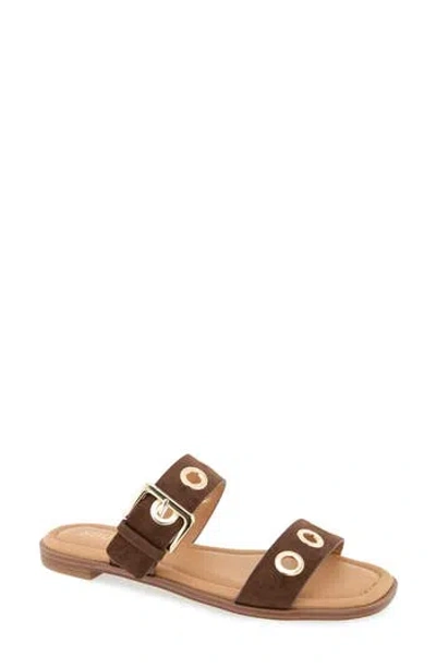 Kensie Reine Slide Sandal In Brown