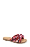 Kensie Renata Slide Sandal In Burgundy