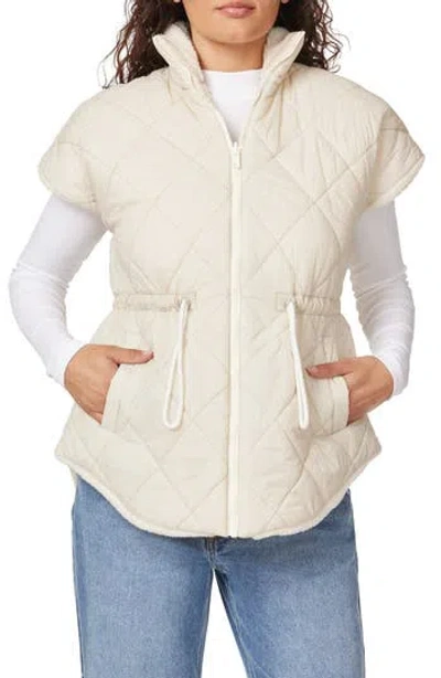 KENSIE KENSIE REVERSIBLE FLEECE QUILTED VEST