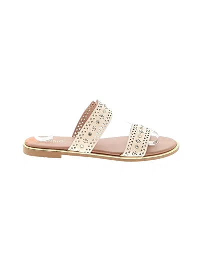 Pre-owned Kensie Sandals In Ivory