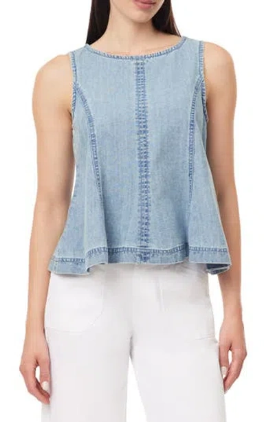 Kensie Seamed A-line Tank In Black