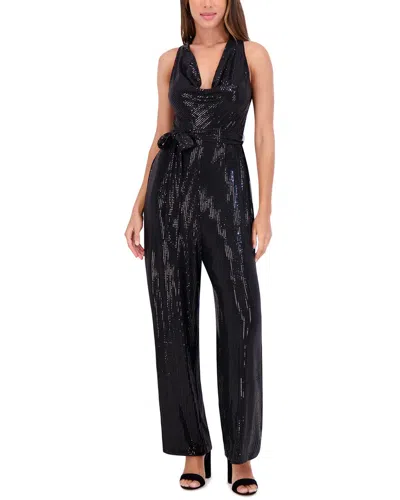 KENSIE SEQUIN KNIT JUMPSUIT