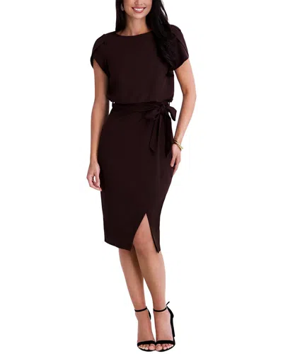 Kensie Sheath Dress In Chocolate