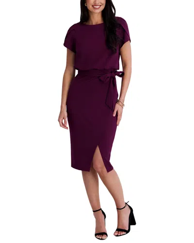 Kensie Sheath Dress In Purple