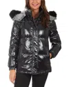 Kensie Short Down Jacket In Black