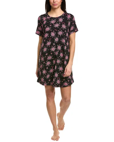 Kensie Short Sleep Shirt In Black