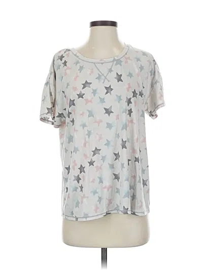 Pre-owned Kensie Short Sleeve T-shirt In Silver