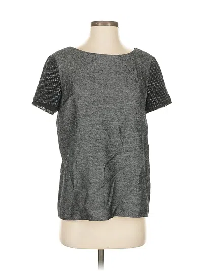 Pre-owned Kensie Short Sleeve Top Gray Crew Neck Tops