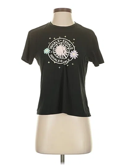 Pre-owned Kensie Short Sleeve T-shirt In Black